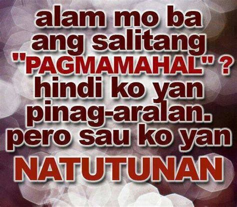 PAGMAMAHAL (Tagalog).